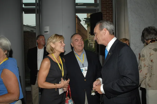 Complete assignment is listed as: Subject: Reception at Independence National Historical Park for attendees at the National Governors Association Centennial Meeting in Philadelphia, Pennsylvania. Secretary Dirk Kempthorne [and Independence National Historical Park Deputy Superintendent Darla Sidles. 3 ways Chicago trade associations improve member renewal rates